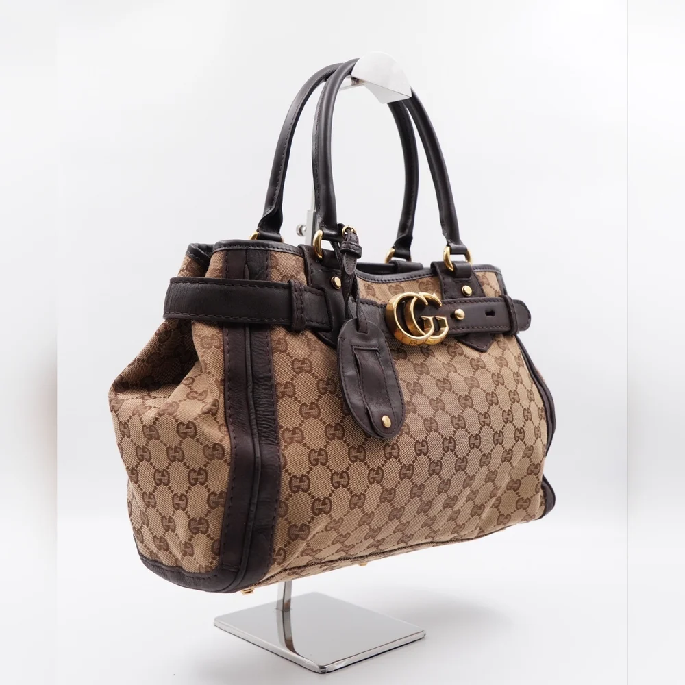 BW08 💕 GUCCI Monogram GG Running Tote - Picture 3 of 13